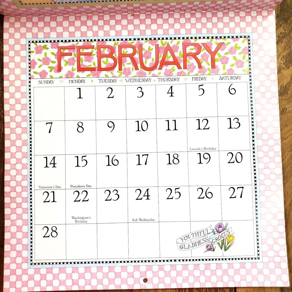 Vintage True Friends 1993 Mary Engelbreit Wall Calendar UNUSED 12 x 12